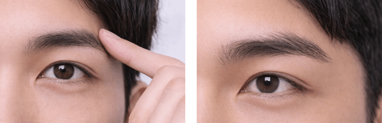 男性用眉毛スタイリング